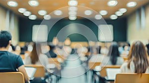 Abstract Blur University Lecture Hall Background photo