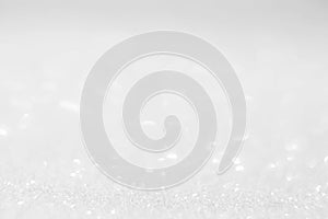 Abstract blur white circle light bokeh background