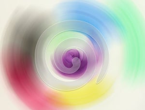 Abstract blurred background with different colors of concentric circles