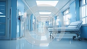 Abstract blurred background hospital