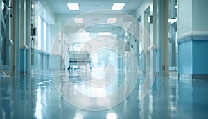 Abstract blurred background hospital