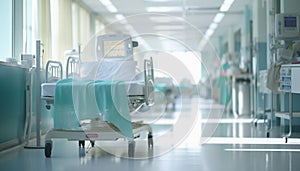 Abstract blurred background hospital