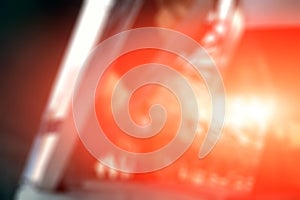 Abstract blurred background, orange sunset