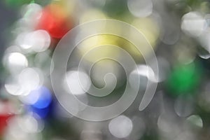 Abstract Blurred beautiful shiny christmas light bokeh background