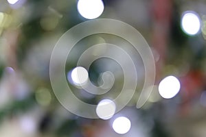 Abstract Blurred beautiful shiny christmas light bokeh background
