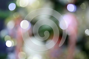 Abstract Blurred beautiful shiny christmas light bokeh background