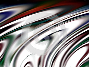 Abstract blurred blue silver green purple red white dark colors and background. Lines in motion