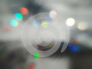 Abstract blurred bokeh background template.