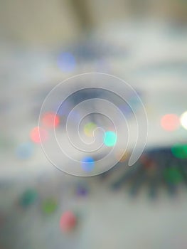 Abstract blurred bokeh background template.