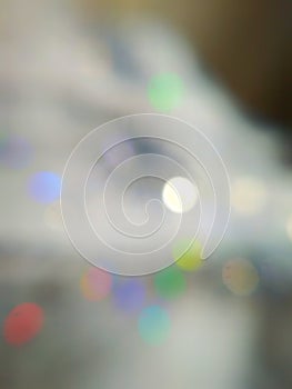 Abstract blurred bokeh background template.
