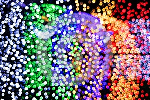 Abstract blurred bokeh colorful light as background resource