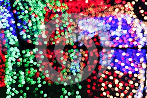 Abstract blurred bokeh colorful light as background resource