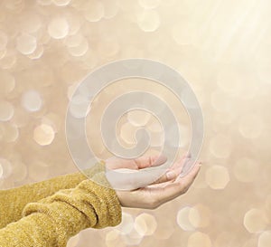 Abstract blurred brown light spot bokeh background