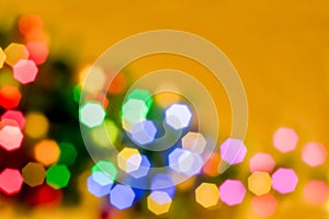 Abstract blurred disfocused Christmas lights background