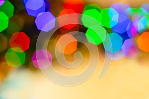 Abstract blurred disfocused Christmas lights background