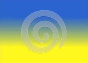 Abstract blurred gradient mesh background in blue and yellow colors of national flag of Ukraine. Poster or banner
