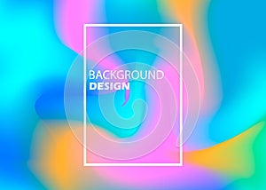 Abstract blurred gradient mesh background in bright rainbow colors. Colorful smooth banner template. Easy editable soft