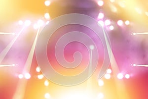 Abstract blurred image of concert lighting illumination background