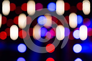 Abstract blurred led lights