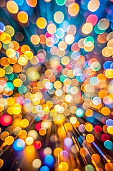 Abstract blurred light