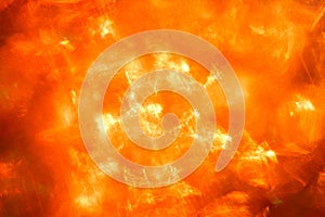 Abstract blurred light effect. Blurred orange glow background