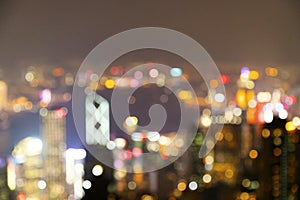 Abstract blurred lights city background