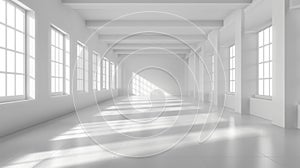 Abstract blurred modern workspace background