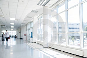 Abstract Blurred Modern Workspace Background