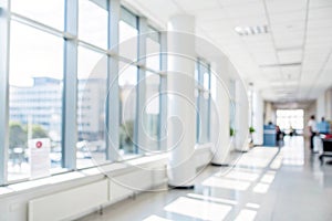 Abstract Blurred Modern Workspace Background