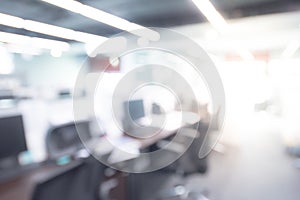 Abstract blurred office interior background