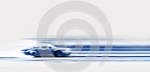 Abstract blurred old car drifting, Sport car wheel drifting and smoking on blurred background. Motorsport concept