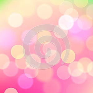 Abstract blurred pink background of holiday lights