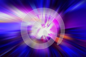 Abstract blurred radial vibrant color background