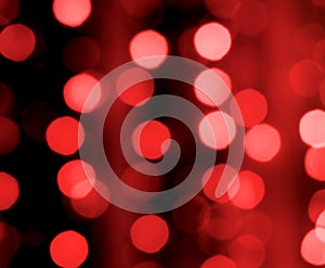 Abstract blurred of red bokeh background for design