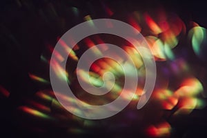 Abstract blurred shine background, rainbow flare