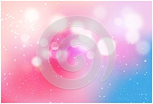 Abstract blurred soft focus bokeh of bright pink color background concept, copy space, Vector illustration