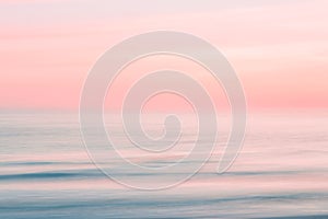 Abstract blurred sunrise sky and ocean nature background