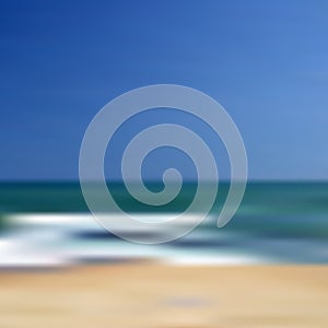 Abstract blurred unfocused beach vector background eps10 photo