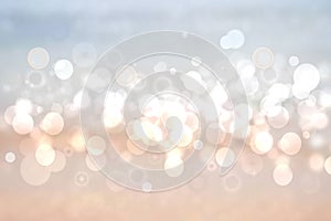 Abstract blurred vivid spring summer light delicate pastel blue pink bokeh background texture with bright soft color circles and