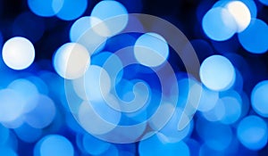 abstract blurry blue color for background blur festival lights outdoor blue bokeh