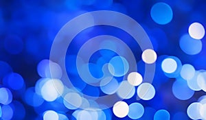 abstract blurry blue color for background blur festival lights outdoor blue bokeh