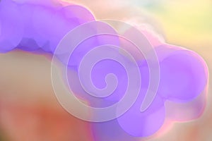 Abstract blurry colorful smooth pastel bokeh light circles glowing