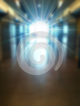 Abstract blurry office background