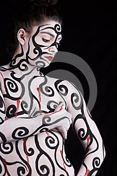 Abstract Body Painting
