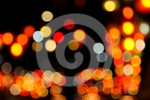 Abstract bokeh background of Christmaslight