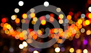 Abstract bokeh background of Christmaslight