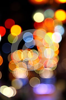 Abstract bokeh background of Christmaslight