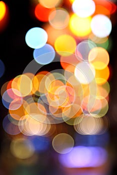 Abstract bokeh background of Christmaslight