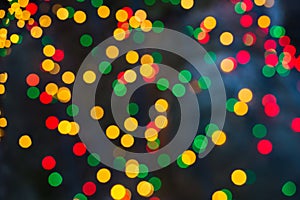 Abstract bokeh background Christmaslight.