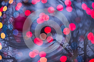 Abstract bokeh background Christmaslight.